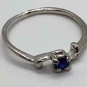 🔥HOT SALE🔥 Blue Rhinestone Fashion Ring 6 1/2